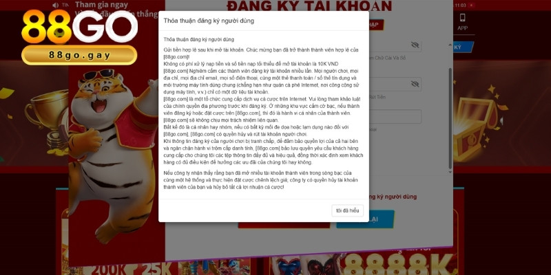 Điều kiện đăng ký 88go bạn cần biết