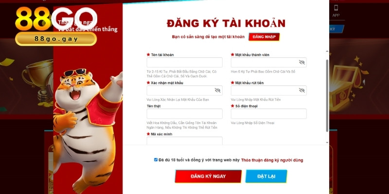 Hướng dẫn cách đăng ký 88go cực nhanh